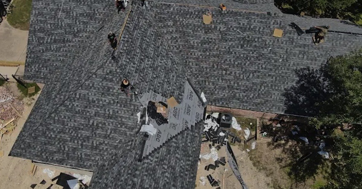 Central Texas home with a newly installed roofing system